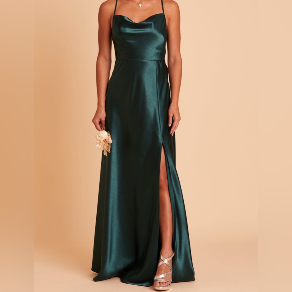 Birdy Grey Lisa emerald satin dress